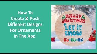 How To Add amp Create Christmas Ornaments In The App [upl. by Chessa707]