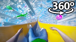 WATER SLIDE in 360°  VR  4K [upl. by Rexford]