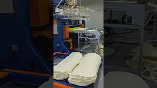 150 tons 18001000mm roller feeding car interior die cutting with robot [upl. by Mali]