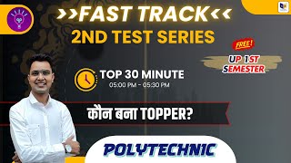 up polytechnic 1st semester fast track 1st test series 202425 live solution  up semester imp que [upl. by Atikal]