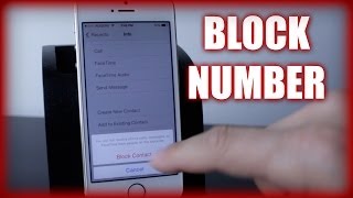 How To Block And Unblock Numbers On The iPhone  iPhone Tips [upl. by Aihseym990]