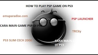 CARA MEMAINKAN GAME PSP di PS3 [upl. by Evvy]