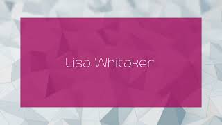 Lisa Whitaker  appearance [upl. by Aryek]