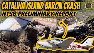 NTSB Prelim Catalina Baron Crash 5 Fatalities [upl. by Nomi]