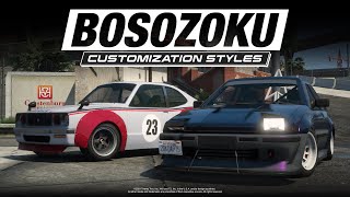 GTAO  Bosozoku Customization Styles [upl. by Airamzul369]