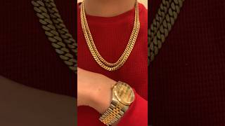 7mm VS 6mm Miami Cuban Link Chain Comparison🔥 14k Gold• Daniel Jewelry Inc• New Rolex• gold rolex [upl. by Ginni123]