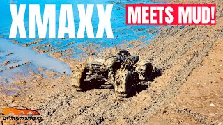 Xmaxx RC Driving On Water amp Mud Bogging [upl. by Rento]