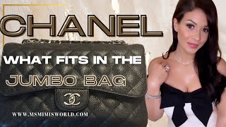 What Fits In My Chanel Jumbo Double Flap Bag [upl. by Burget947]