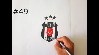 BEŞİKTAŞ BJK LOGO ÇİZİMİ BEŞİKTAŞ LOGO DRAWİNG 49 [upl. by Mesics]