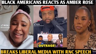 BLACK AMERICANS REACTS AS AMBER ROSE GAVE SPEECH AT THE RNCWILL YOU RATHER BE ON HER SIDE [upl. by Lim819]