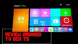 Review Android smart TV Box T9 [upl. by Laresa]