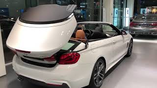 BMW 430i Convertible Top open  close [upl. by Orlanta245]