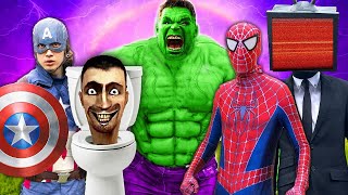 Avengers VS Skibidi Toilet VS Speaker Man VS TV Man [upl. by Nyra]