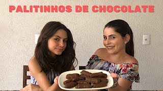 PALITINHOS DE CHOCOLATE  TESTANDO RECEITAS DO TIKTOK  A ISA NA COZINHA [upl. by Chrystel]