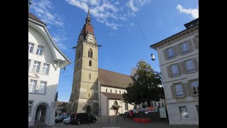 Zofingen AG Stadtkirche Vollgeläute nach Sanierung [upl. by Sibby]