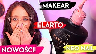 👉NOWOŚCI Makear Elarto Neo Nail Tipsy żele w butelce lakiery puder i bazy [upl. by Humberto]