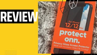 Review for onn Privacy Glass Screen Protector for iPhone [upl. by Annaj]