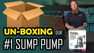 Flotec Sump Pump Unbox  Crawl Space or Basement Waterproofing  Best Sump Pump to Use [upl. by Range]