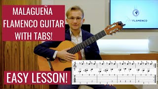 Malagueña  Easy Flamenco Guitar Lesson for Beginners  with Tabs [upl. by Lad]