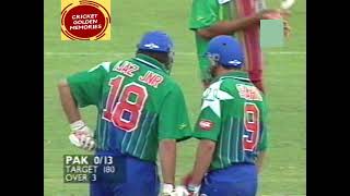 Inzamam ul Haq Opening Batting for Pakistan with Shahid Afridi vs West Insides 1997 CampU Series [upl. by Rukna]