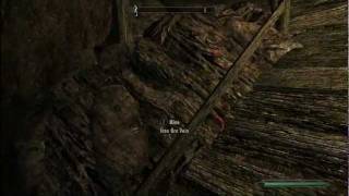 Skyrim  Notched Pickaxe Skyrim easter egg Ebony ores and how to mine faster [upl. by Gomez781]