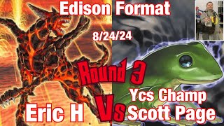 Edison Format Round 3 Flamvell Lightsworn Vs Fishborg Frogs [upl. by Omolhs]