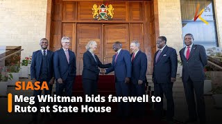 Former US ambassador Meg Whitman bids farewell to President Ruto at State House [upl. by Onek]