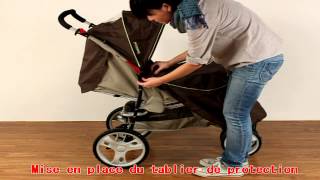 bebeachatcom  Poussette bébé 3 roues combiné 2 en 1 poussette  siège auto cosy  C259 [upl. by Annoid]