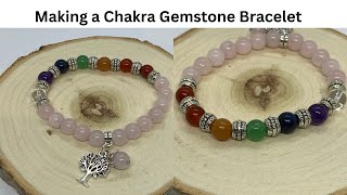 Chakra Bracelet Seven Chakras Healing Jewellery Meditation Jewelry Spiritual Healing Gemstones [upl. by Kapeed]