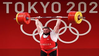 World Record 223  265 by Lasha Talakhadze  Olympics 2021 [upl. by Hayidan]