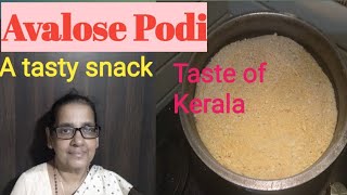 How to make Avalose Podipowder A Kerala Snack in English [upl. by Hurwitz]