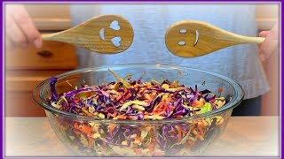 MY BASIC CREAMY COLESLAW RECIPE without vinegar [upl. by Kirch]