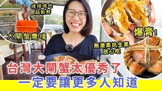 【移民台灣生活】產地現撈現吃大閘蟹，新鮮的味道就是不一樣  台灣大閘蟹太優秀了，一定要讓更多人知道。 大閘蟹 青山大閘蟹 台灣大閘蟹 [upl. by Douglas]