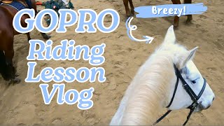 RIDING A NEW PONY FOR THE FIRST TIME  GoPro Horse Riding Vlog [upl. by Gorlin]