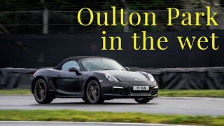 Worlds slowest lap of Oulton Park  2 laps in the wet in a Porsche 981 Boxster S [upl. by Sudnac]