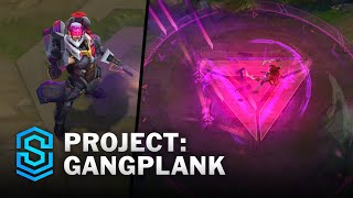 PROJECT Gangplank Skin Spotlight  PreRelease  PBE Preview  League of Legends [upl. by Leuqim833]