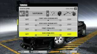 NFS Pro Street Wheelie Supra Settings [upl. by Zeralda]