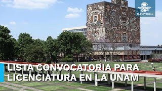 UNAM lanza Convocatoria 2024 para ingresar a alguna de sus licenciaturas [upl. by Vigen673]