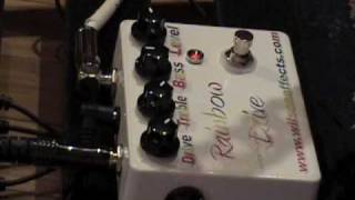 Wilson Effects Rainbow Drive overdrive booster effects pedal demo w SG amp Dr Z Amp [upl. by Doone]