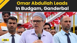 Jammu And Kashmir Election Result 2024 Omar Abdullah leads in Budgam Ganderbal BJP Trails Behind [upl. by Drawde]