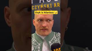 Usyk “Tyson Fury had a brain fart” 💨 boxing [upl. by Anik749]