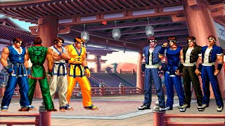 KOF Mugen Kim Kaphwan Team vs Shingo Yabuki Team [upl. by Eamanna260]