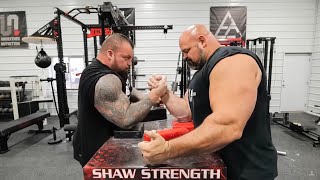 BRIAN SHAW VS EDDIE HALL  Brians Future in Arm Wrestling [upl. by Lechar]