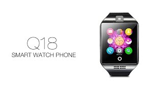 Q18 Smart Watch Phone Curve Screen NFC Compass 13MP Camera Pedometer Sleep Monitor [upl. by Dong]