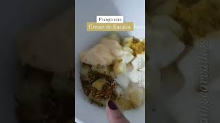 COMO FAZER FRANGO COM CREME DE BATATAS [upl. by Anairt]