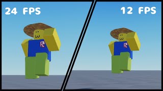 24 FPS vs 12 FPS Comparison Moon Animation Test [upl. by Bach]