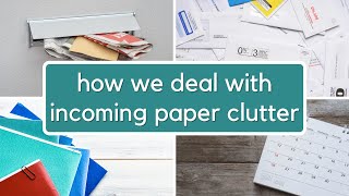 4Step System to Conquer Incoming Paper Clutter  Paper Decluttering Tips [upl. by Anniram716]