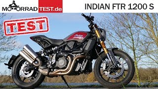 INDIAN FTR 1200 S  TEST deutsch [upl. by Nnylireg]