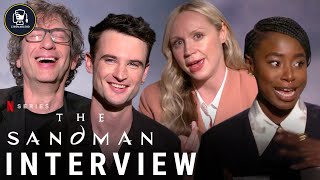 Netflixs The Sandman Interviews  Tom Sturridge Gwendoline Christie Neil Gaiman and More [upl. by Enowtna]