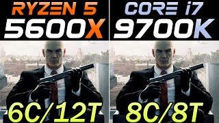 Ryzen 5 5600X 48GHz Vs i79700K 50GHz  20 Games and Productivity Benchmarks [upl. by Otanutrof]